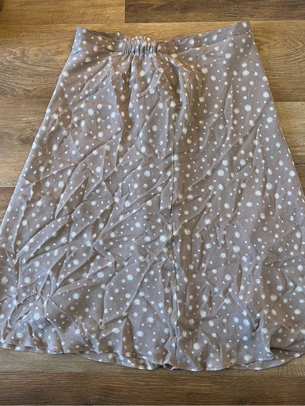 Vintage Jaclyn Smith Taupe Polka Dot Two-Piece Set - Picture 7 of 10
